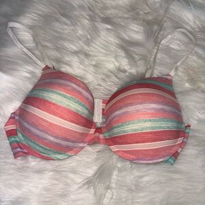 Striped Multicolor Women's Bra